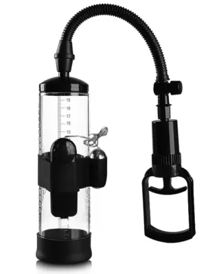 Pompka-Powerpump MAX Vibrating - Black&Clear