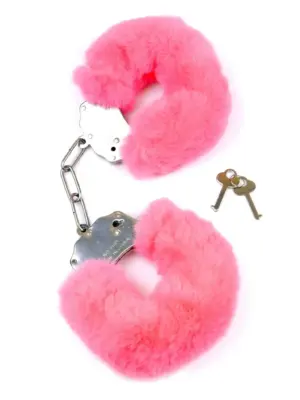 Kajdanki Fetish B - Series- Furry Cuffs Pink