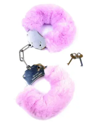 Kajdanki Fetish B - Series- Furry Cuffs Purple