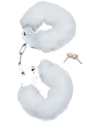 Kajdanki Fetish B - Series - Furry Cuffs White