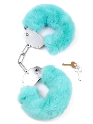 Kajdanki Fetish B - Series- Furry Cuffs Blue