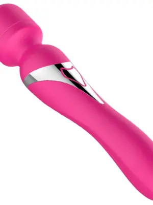 Stymulator - B - Series - Silicone Dual Massager Pulsator USB 7+7 Function (Pink)