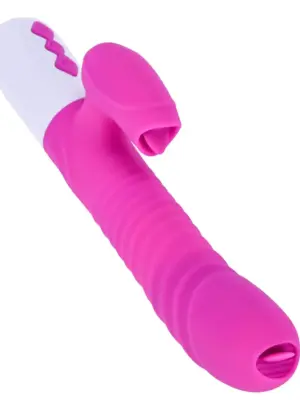 Wibrator-Silicone Vibrator USB 7 Function and Thrusting Function / Heating, purple