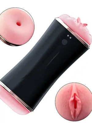 Masturbator-Vibrating Masturbation Cup USB 7 function + Interactive Function / Double Ends