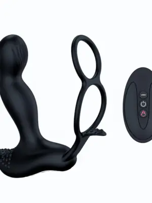 Wibrator-Silicone Massager 7 Function and Heating Function, Black