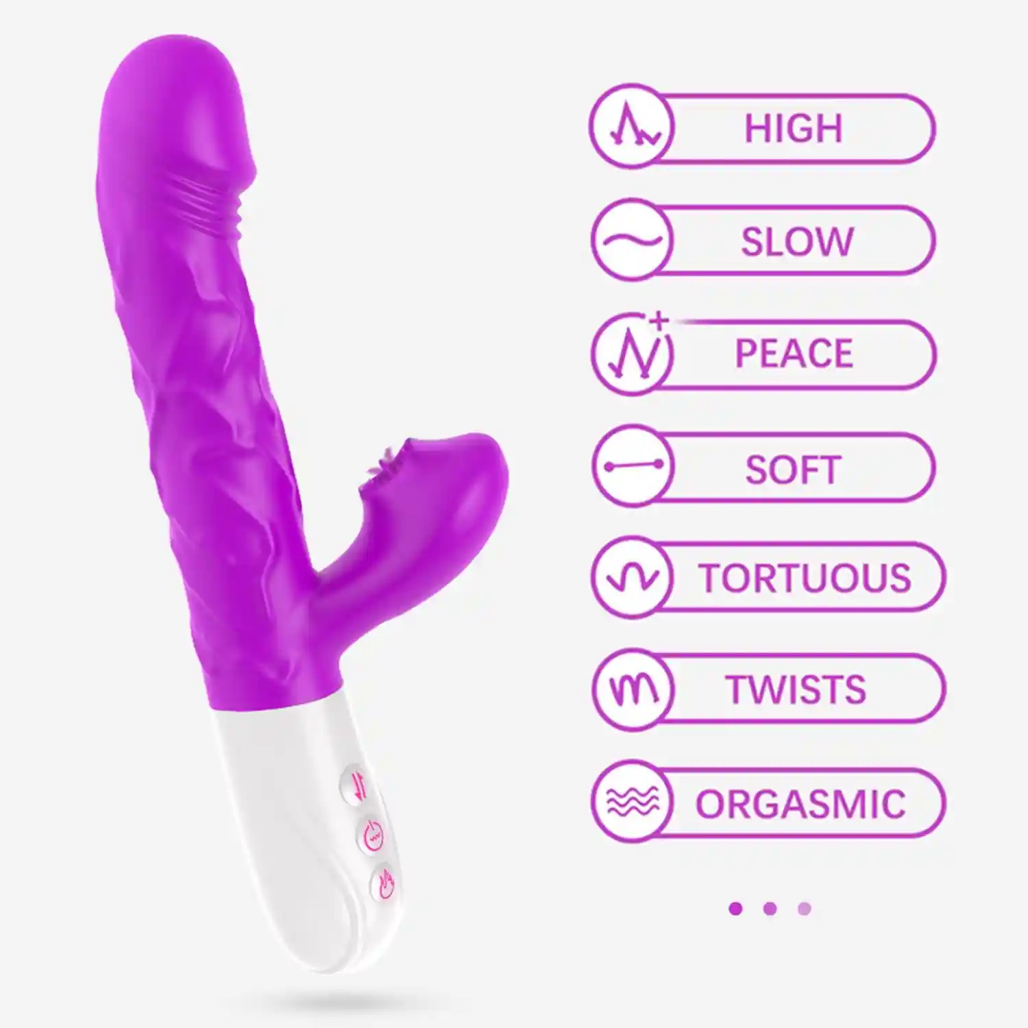 Wibrator- SiliconeTongue Vibrator, USB 10 Function - obrazek 10