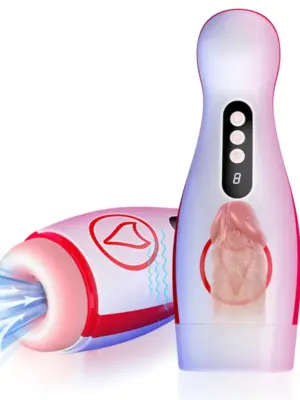 Masturbator z Wibracjami i Ssaniem
