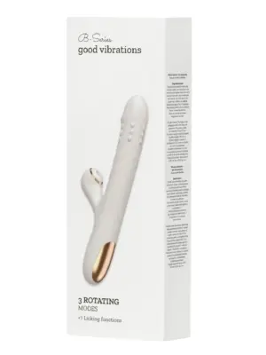 Silicone Vibrator - 3 rotating functions and 7 licking functions