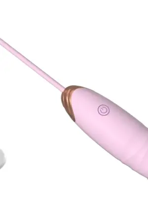 Jajko Miłosne z Wibracjami i Funkcją Wypychającą Silikonowe USB 7 funkcji wibracji i ruchu Różowe