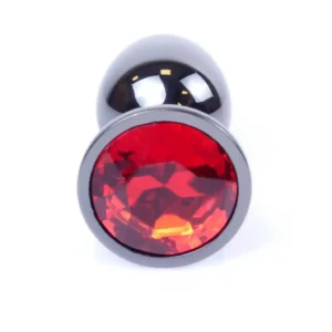 Plug-Jewellery Dark Silver PLUG- Red