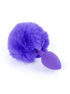 Plug-Jewellery Silicon PLUG - Bunny Tail - Purple
