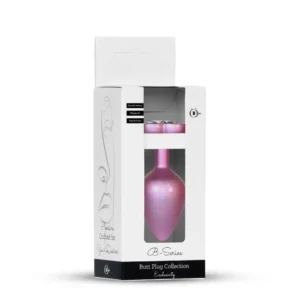Plug-Jewellery Pearl Pink Heart PLUG- Clear M