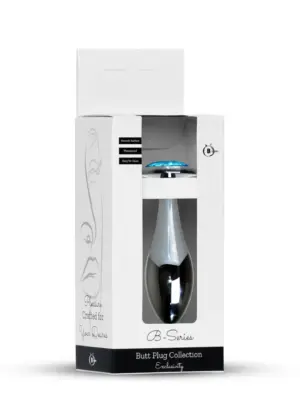 Plug-Jewellery Silver PLUG- Light Blue L