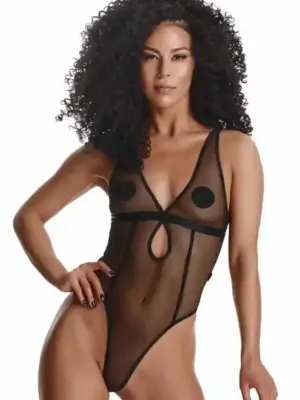 Body LadyX Mireia L - siateczka czarna