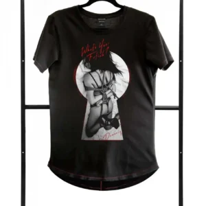 T-shirt men black S fashion