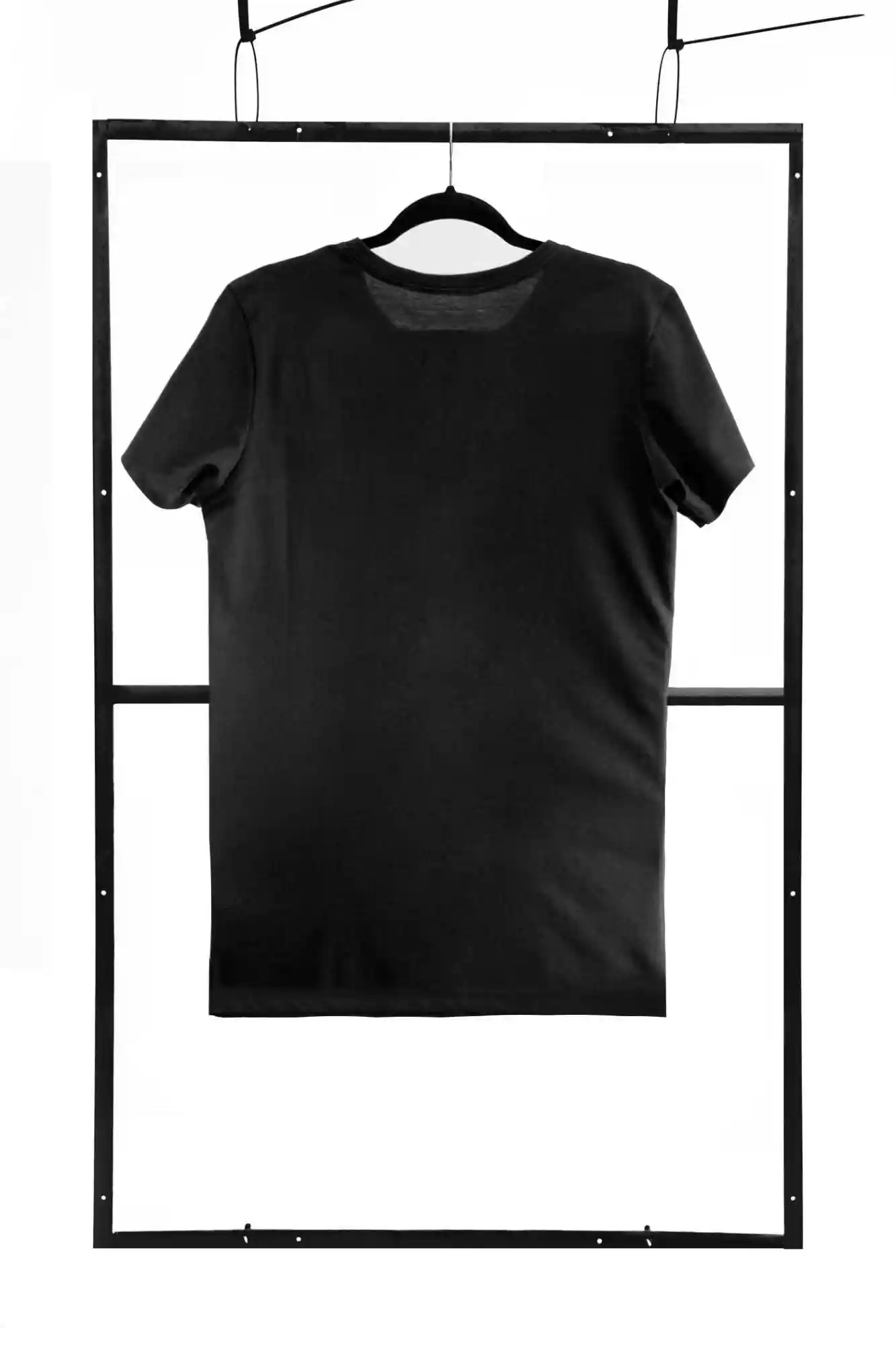 T-shirt men black M regular - obrazek 2