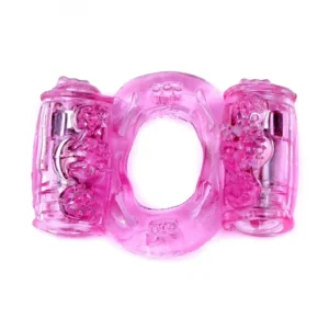 Pierścień-Vibrating CockRing Double Pink