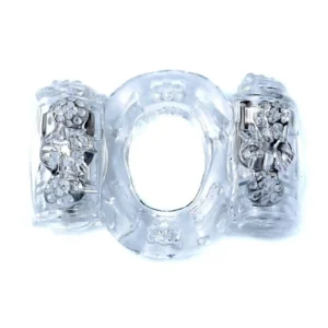 Pierścień-Vibrating CockRing Double Clear