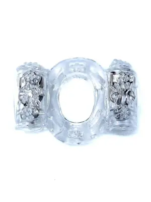 Pierścień-Vibrating CockRing Double Clear