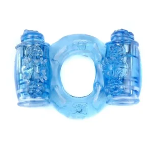Pierścień-Vibrating CockRing Double Blue
