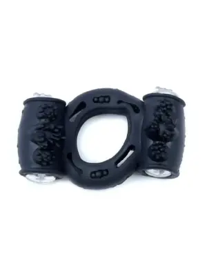 Pierścień-Vibrating CockRing Double Black
