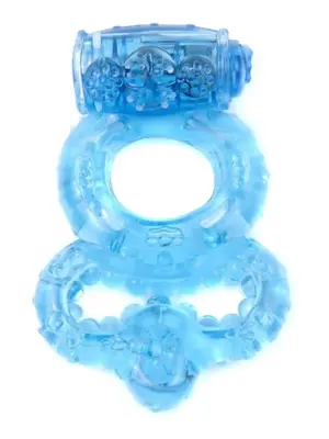 Pierścień-Vibrating CockRing Blue