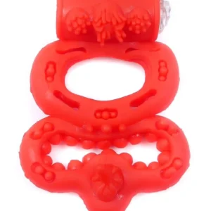 Pierścień-Vibrating CockRing Red