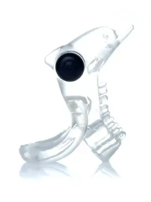 Pierścień-Dolphin Vibro CockRing Clear
