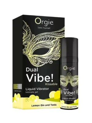 Dual Vibe! Kissable Liquid Vibrating Lemon Gin And Tonic