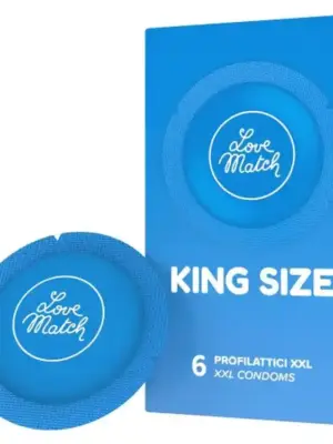 Prezerwatywy-Love Match King Szie XXL - 6 pcs pack