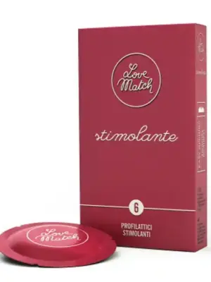 Prezerwatywy-Love Match Stimolante  - 6 pcs pack