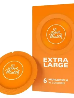 Prezerwatywy-Love Match Extra Large - 6 pcs pack