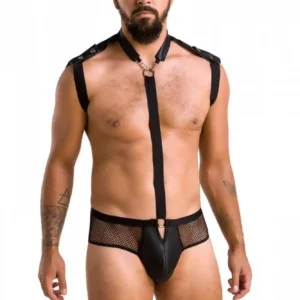 038 SET JOHN black XXL/XXXL - Passion