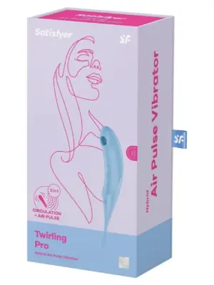 Stymulator Fal Ciśnienia Twirling Pro Blue