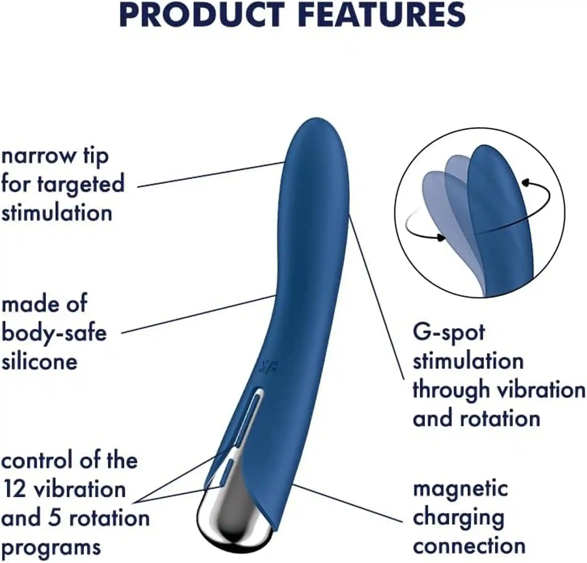Satisfyer Spinning Vibe 1 Blue - obrazek 3