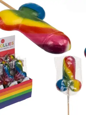 Lizak tęczowy penis/Rainbow Lollies 85g