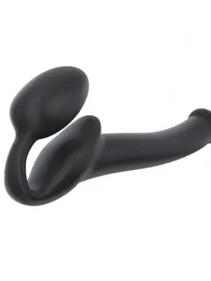SEMI-REALISTIC BENDABLE STRAP-ON BLACK - S