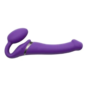 VIBRATING STRAP-ON - M - PURPLE