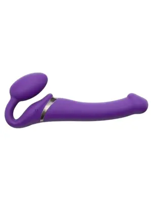 VIBRATING STRAP-ON - M - PURPLE