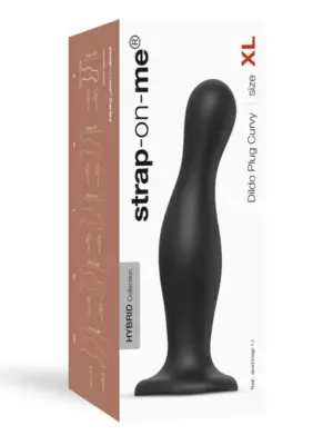 DILDO PLUG CURVY BLACK - XL