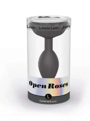 OPEN ROSES L SIZE - BLACK ONYX