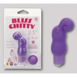 xBLISS CHITTY, MINI VIBRATOR, 10 FUNKTIONEN, WASSERFEST, SILIKON, LILA, 6,4CM