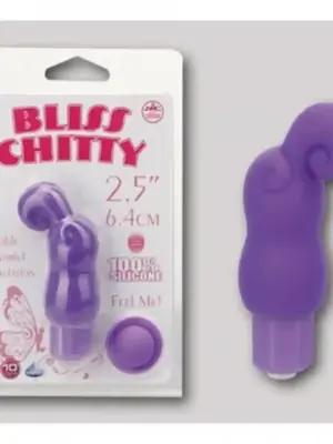 xBLISS CHITTY, MINI VIBRATOR, 10 FUNKTIONEN, WASSERFEST, SILIKON, LILA, 6,4CM
