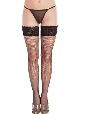 Stockings 5517 - Plus Size - black 2XL