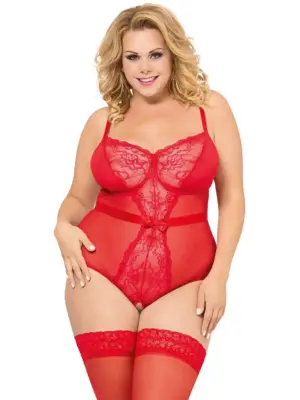 Biustonosz Amelia - czerwony 5XL