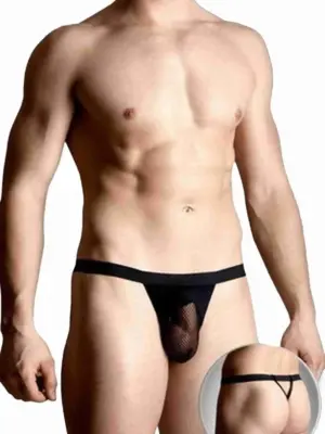 Mens thongs 4494 - black M/L