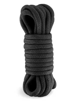 Lina do Shibari z bawełny 5m czarna (Rozmiar: T1)
