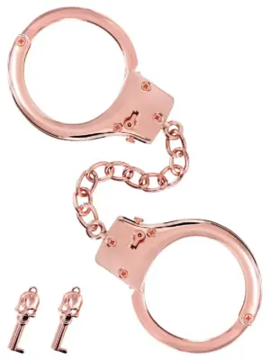 Menottes pour poignets en métal or rose