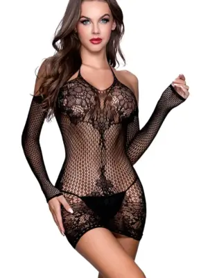 ROBE RESILLE D02 NOIR T.U