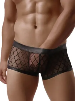 MEN'S BOXERS MP056 BLACK (Size: S)
